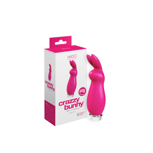 Vedo Crazzy Bunny Rechargeable Vibrator - Pink