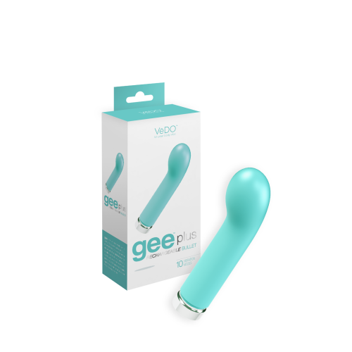Vedo Gee Plus Rechargeable Bullet - Tickle Me Turquoise
