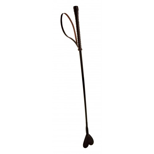 Bound Nubuck Leather Riding Crop